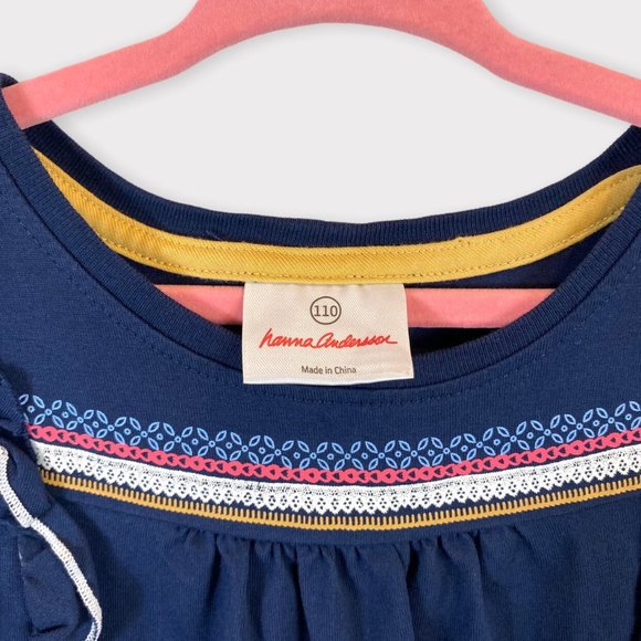 Hanna Andersson Ruffle Flutter Sleeves Dress - Picture 5 of 5